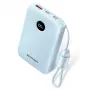 Power bank Vention 10000mAh 22.5W mėlynas — 2× USB‑C, 1× USB‑A