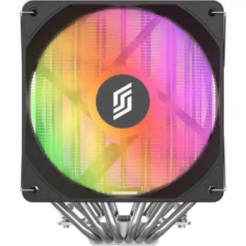 CPU aušintuvas Silentware Titan RGB Dual-Tower su 6 šilumos vamzdeliais ir 2×120 mm PWM A-RGB ventiliatoriais