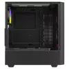 PC korpusas SAVIO Noctis Flow RGB — Cube, ATX/Mini-ITX, 3x 120 mm priekiniai ventiliatoriai, grūdintas stiklas, maks. GPU 35 cm