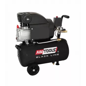 Oro kompresorius AWTools AC24 24L 2.0HP – nešiojamas 24 litrų talpos bakas, 2,0 AG variklis