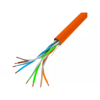 Tinklo laidas Lanberg LCU5-10CC-0305-O U/UTP Cat5 305m Oranžinis