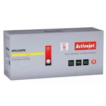 Dažų kasetė ActiveJet ATH-216YN geltona, suderinama su HP 216A (W2412A), 850 puslapių, vienetinis paketas