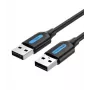 USB2.0 laidas vyriškas į vyrišką / 1,5 m juodas Cojbg Vention