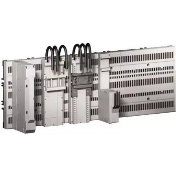 Adapter Rittal 9635.210 elektros jungikliams, poliamido korpusas, šviesiai pilka, 45 mm plotis