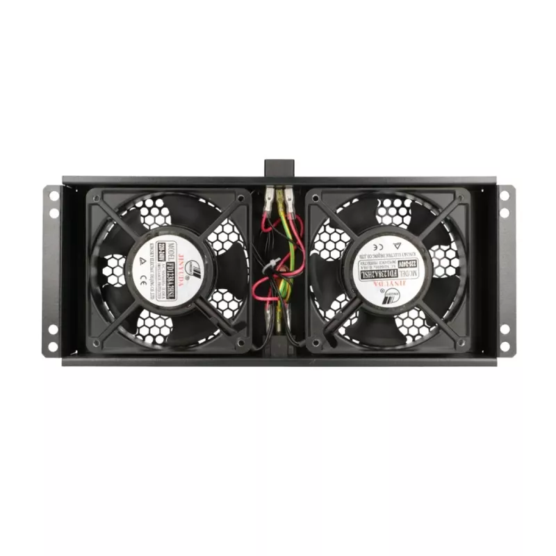 Aušinimo ventiliatorius Extralink 2 FANS ROOF COOLING UNIT 220V AC juodas metalinis
