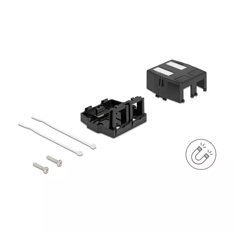 Įstatomas rėmelis DeLOCK 85842 Plastikinis Juodas 545x573x324mm