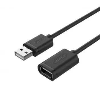 Prailginimo kabelis Unitek Y-C428GBK USB 2.0, Am-af, 1 m