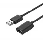 Prailginimo kabelis Unitek Y-C428GBK USB 2.0, Am-af, 1 m