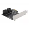 DeLOCK 90010 SATA PCI Express x1 kortelė, žemo profilio formato