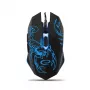 Esperanza MX203 SCORPIO – žaidimų pelė, USB, mėlyna, optinė, 6 mygtukai, juoda