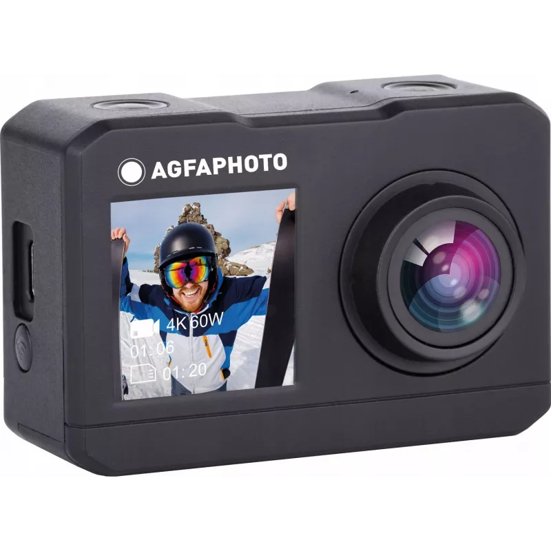 AgfaPhoto Action Cam AC7000BK veiksmo kamera 16 MP 2K Ultra HD CMOS Wi-Fi 58 g