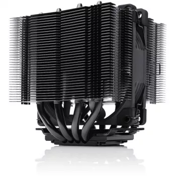 CPU aušintuvas Noctua NH-D9L CHROMAX.BLACK – 92 mm ventiliatorius, 400–2000 RPM, 22,6 dB, matmenys 95×95×110 mm, svoris 531 g