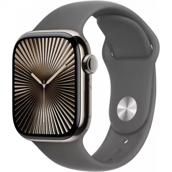 Apple Watch S10 Titanium Natural Cellular 42mm (Sport apyrankė pilkai akmens spalvos) M/L