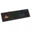 Žaidimų klaviatūra SAVIO STYX BROWN – mechaninė su Outemu Brown jungikliais, QZERTY US International, RGB, USB, pilno dydžio 104 klavišai, juoda