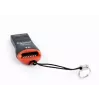Kortelių skaitytuvas Gembird FD2-MSD-3 USB 2.0 juodas raudonas