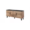 Cama sideboard LOTTA 150 2D3S wotan oak + mat Juoda