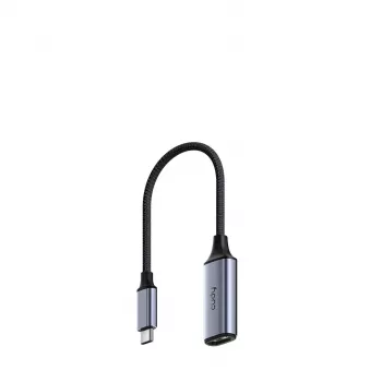 USB-C į HDMI adapteris Cudy UH401 — 4K 60Hz, HDMI 2.0, vienas ekranas, aliumininis korpusas