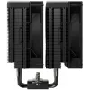 Oro aušintuvas DeepCool AG620 BK ARGB V2 — 120 mm dvigubas ventiliatorius, 6 šilumos vamzdeliai, LGA 1700/AM4/AM5, juodas