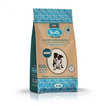FOLK Junior Small breeds Gentle meal for puppy with rabbit, veal and carrot - sausas šunų ėdalas - 10 kg