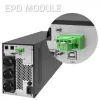 Qoltec 52281 nepertraukiamo maitinimo šaltinis (UPS) Dvigubo keitimo (Online) 2 kVA 2000 W 3 AC lizdai