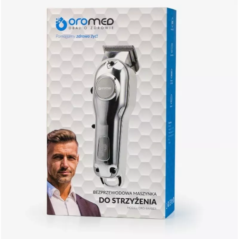 Oromed Oro-Barber belaidis plaukų kirpimo aparatas, sidabrinis