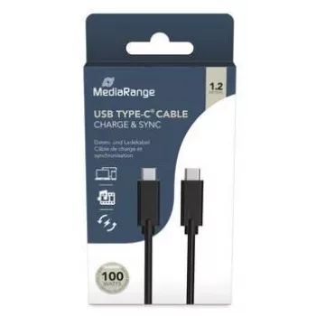 MediaRange TYPE-C laidas 2 m MRCS214 juodas USB laidas