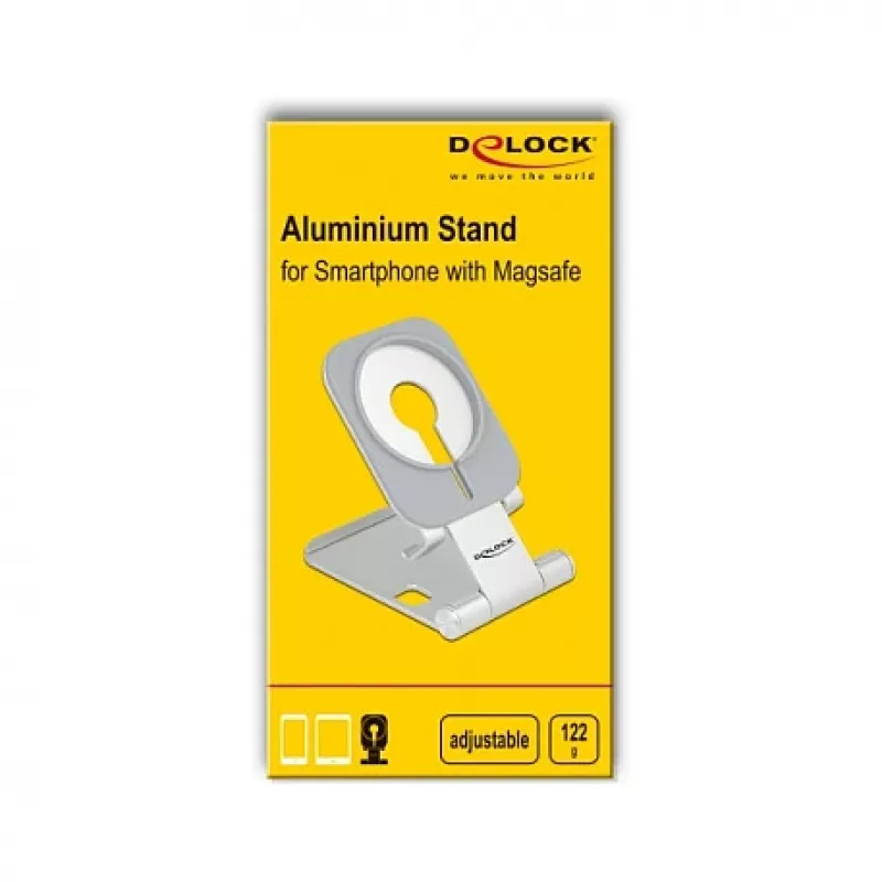 Pasyvus laikiklis DeLOCK 18426 Aliuminis Mobilus telefonas