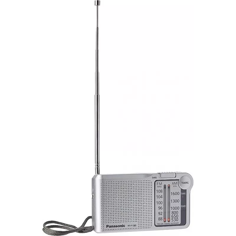 Panasonic RF-P150DEG Nešiojamas analoginis radijo imtuvas sidabrinis