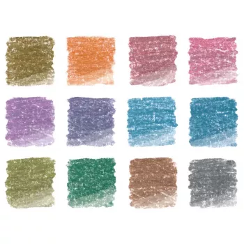 Staedtler Metallic 146M C12 metaliniai žymekliai, 12 spalvų