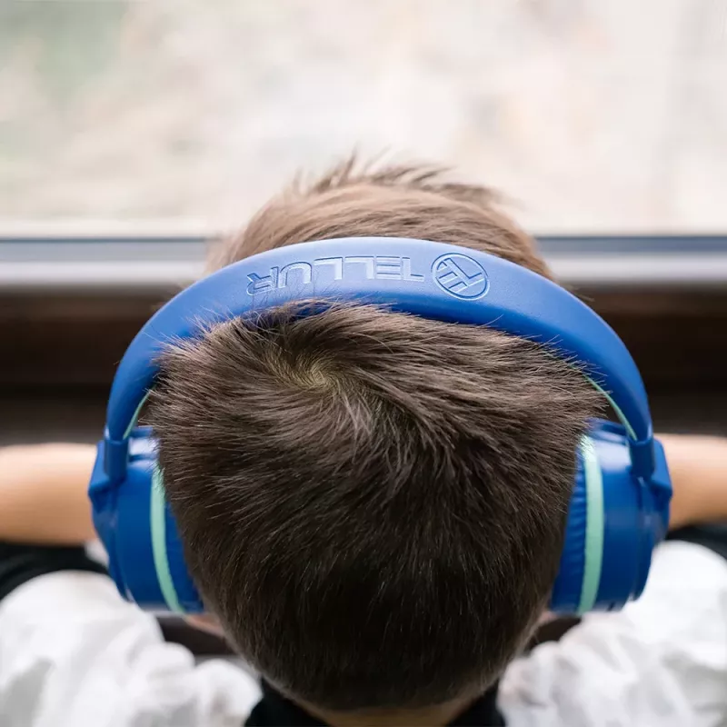 Ausinės Tellur Buddy Bluetooth virš galvos, mėlynos