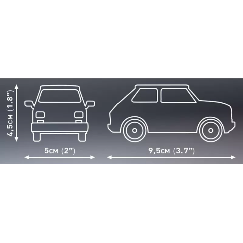 Konstruktorius Cobi Youngtimer Collection Fiat 126p el 24531 – 150 detalių