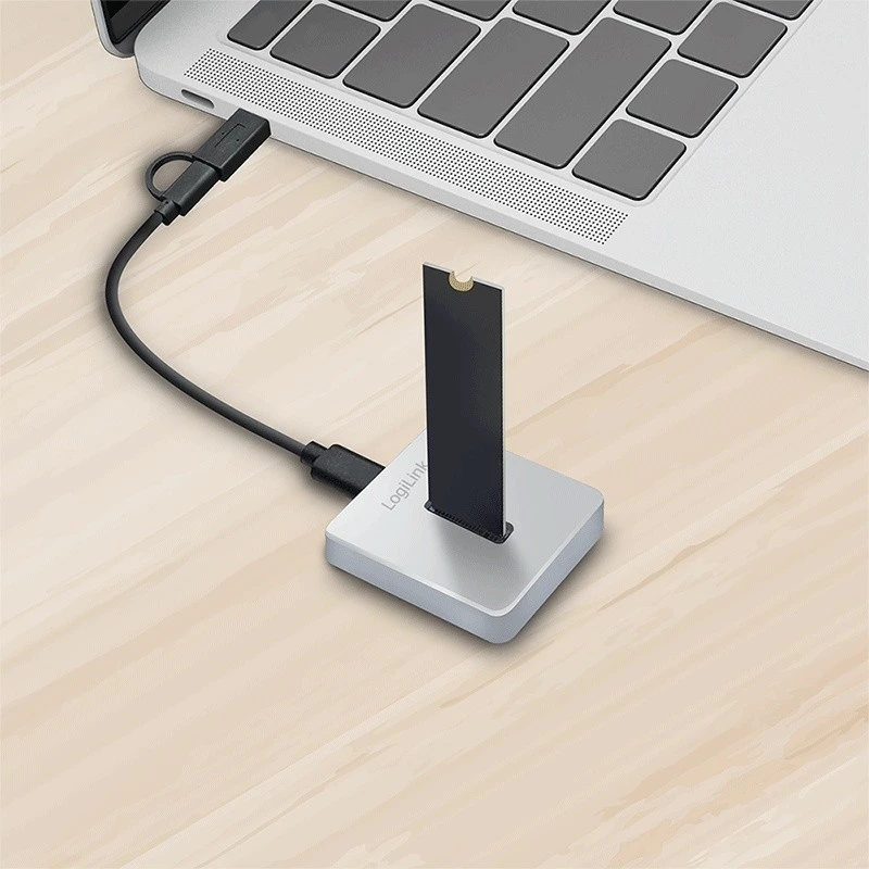 Dockinė stotelė 1 prievadas USB 3.2, M.2 NVMe