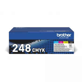 Brother TN-248VAL originalus kasečių rinkinys 4 vnt. juoda, žydra, rausvai raudona, geltona