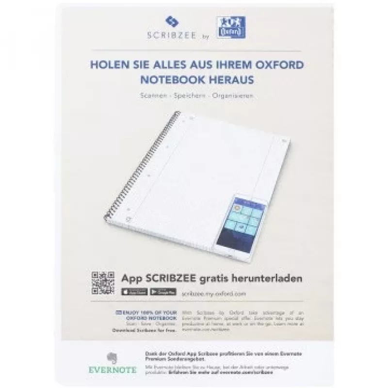 Užrašų knygelė Oxford 100050357 A4 80 lapų žalia