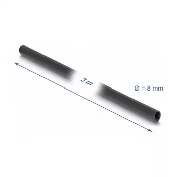 DeLOCK PVC izoliacinė įvorė 3 m x 8 mm juoda