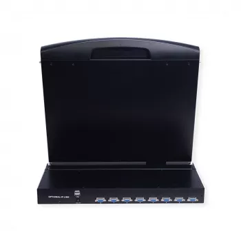 Rack konsolė VALUE 26.99.0161, 1 kompiuterio valdymas, juoda