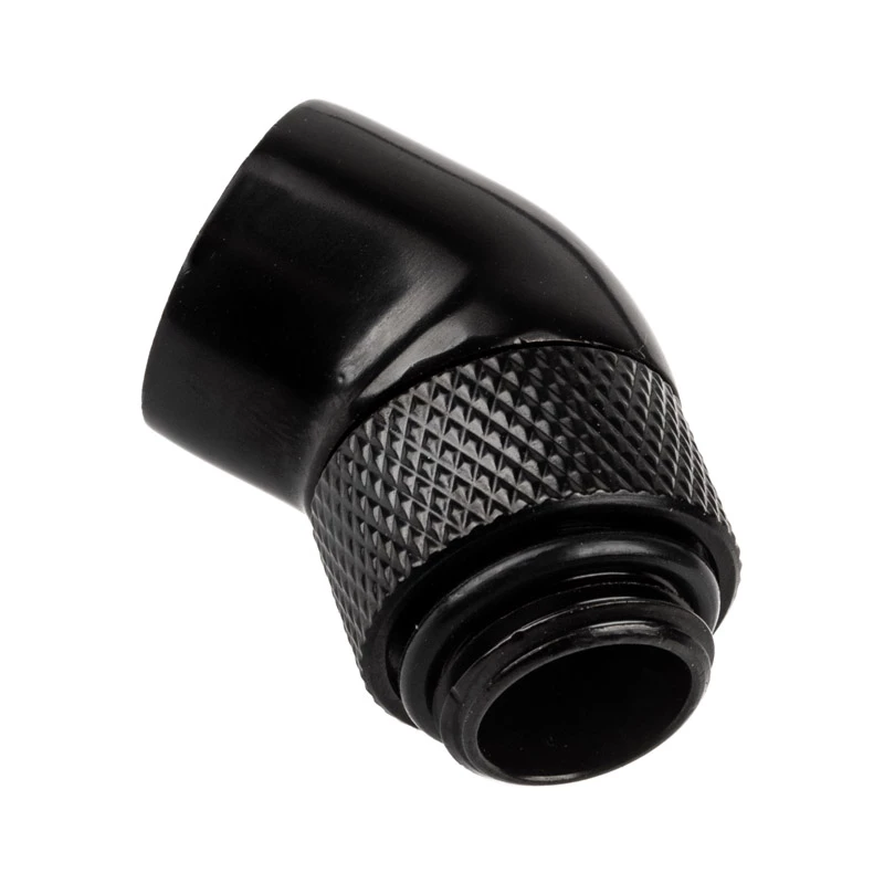 Alphacool 17246 45° kampinė jungtis aušinimo sistemai, 1/4 colio, juoda