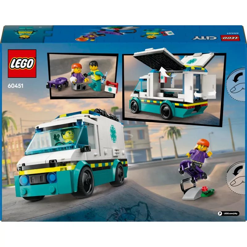 LEGO CITY 60451 Greitosios pagalbos automobilis