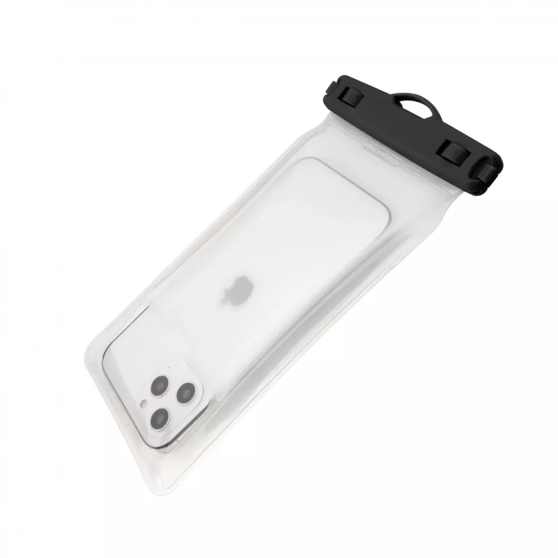 Vandeniui atsparus universalus mobiliojo telefono dėklas FIXED Fixed Float, juodas