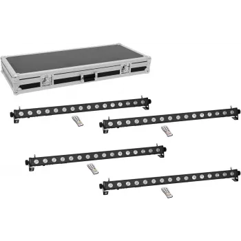 LED šviesos juosta EUROLITE PIX-16 QCL 4x su transportiniu dėklu