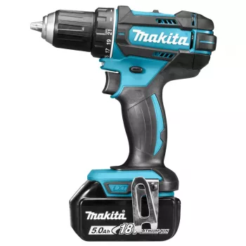 Makita belaidis gręžtuvas-suktuvas, 18V, 2x 5,0 Ah Li-ion, 62/36 Nm, 1,7 kg, LED