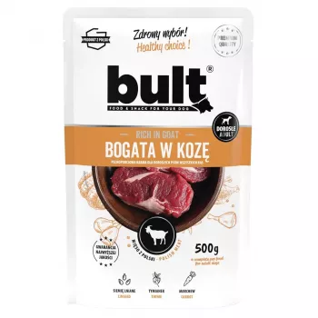 BULT Rich in goat - šlapias šunų maistas - 500g
