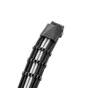 CableMod C-Series PRO ModMesh 12VHPWR laidų rinkinys, skirtas Corsair RM, RMi, RMx (Black Label) - juoda/balta