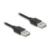 Susukamas laidas DeLOCK EASY-USB 2.0 Type-A vyriškas į Type-A vyrišką 0,5 m iki 0,8 m juodas