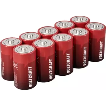 Voltcraft VC-16107980 Mono D baterija šarminė 18000 mAh 1,5 V 10 vnt.