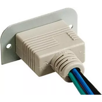 Kindermann Konnect 50 alu – VGA (HD15) 90° – modulinis snap-in fasadinis lizdas