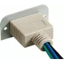 Kindermann Konnect 50 alu – VGA (HD15) 90° – modulinis snap-in fasadinis lizdas