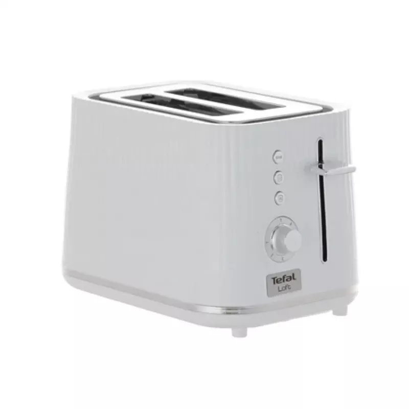 Tefal Loft TT7611 skrudintuvas 2 griežinėliams chromuotas, baltas