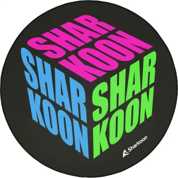 Kėdės kilimėlis Sharkoon SKILLER SFM11 Cube mėlynas žalias rožinis poliesteris 1200x1200x5mm
