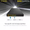 Nešiojamas power bank Nitecore NB10000 — 10000 mAh, USB‑A + USB‑C, 38 W bendra galia, pilka